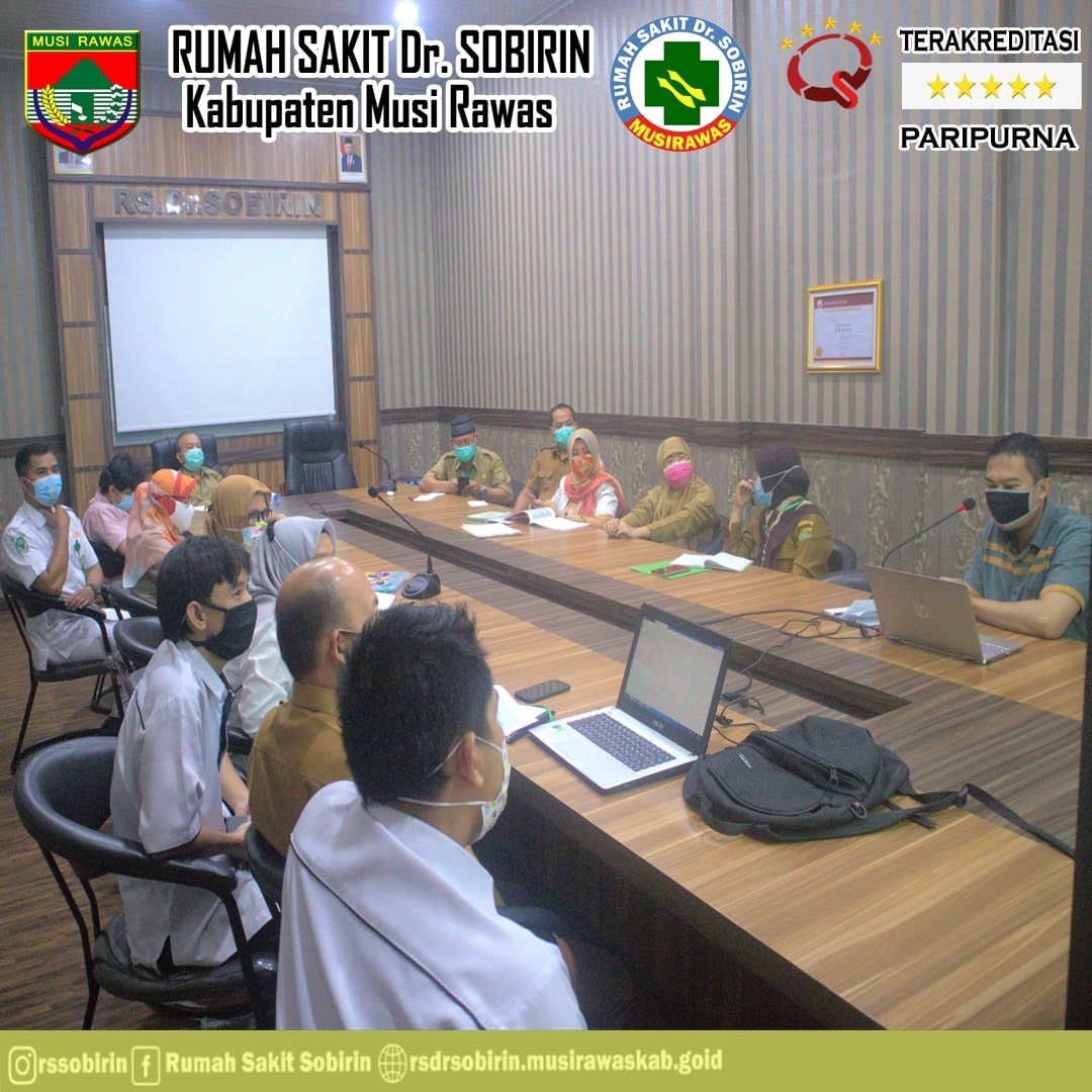 Bismillah. Selasa, 21 Juli 2020 Rapat Pembahasan SIMRS di Rumah Sakit Dr. Sobirin kabupaten Musi Rawas.